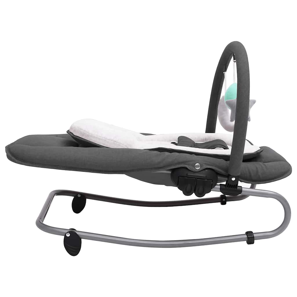 Baby Bouncer Seat – Charcoal Steel Frame Infant Rocker
