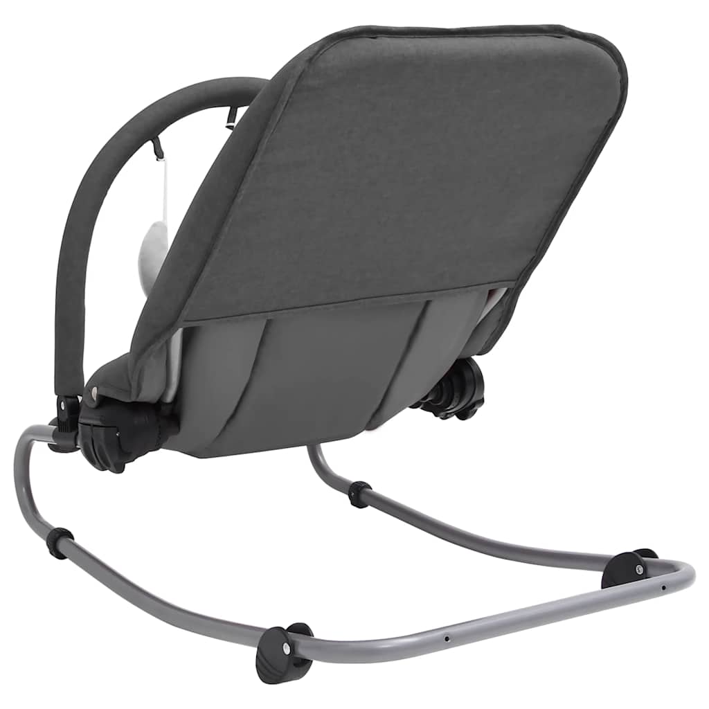 Baby Bouncer Seat – Charcoal Steel Frame Infant Rocker