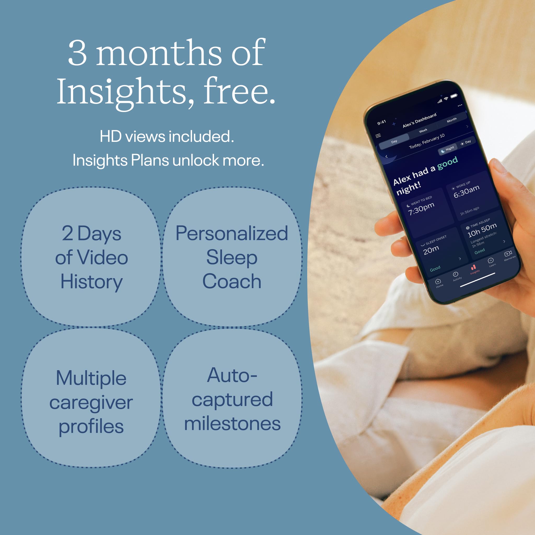 Nanit Pro Smart Baby Monitor - Camera & Floor Stand